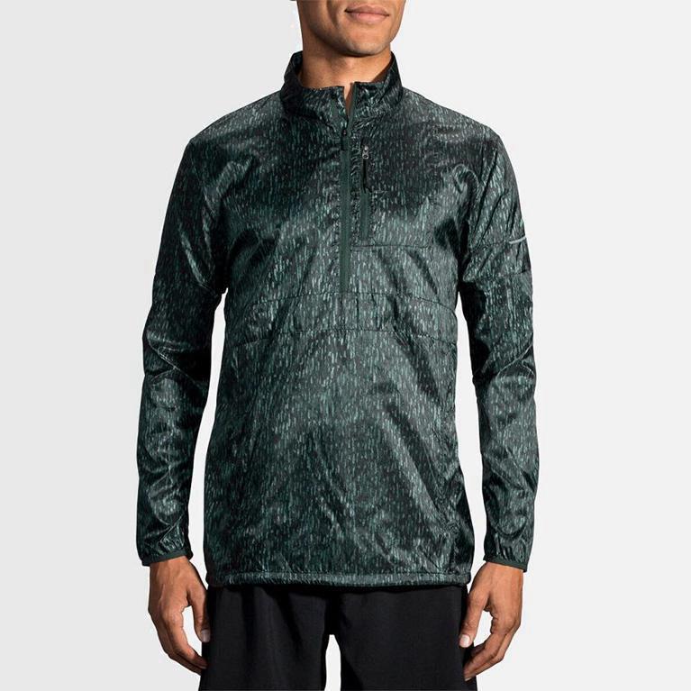 Brooks Lsd Pullover Mens Running Jackets Ireland Green (GQVJ-37045)